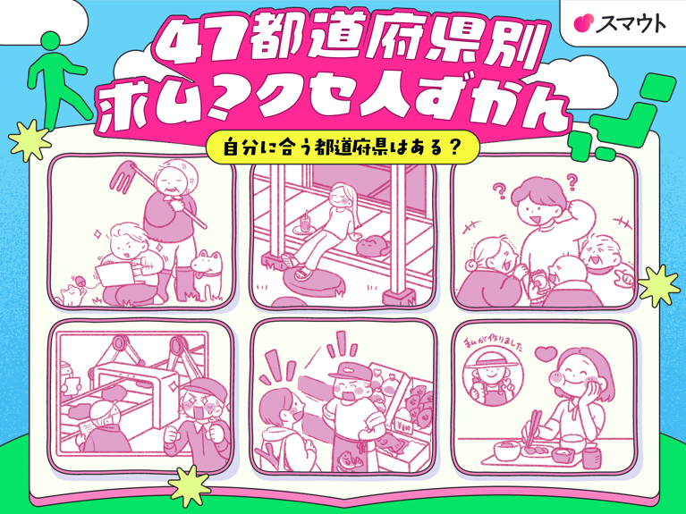 『47都道府県別 求ム?クセ人ずかん』を公開しました
