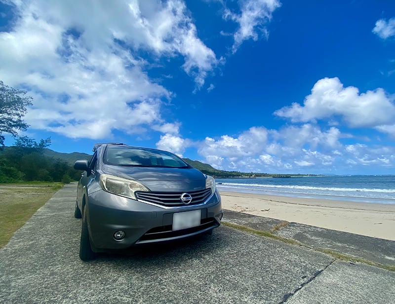 フェリーで一緒に島まで来た愛車