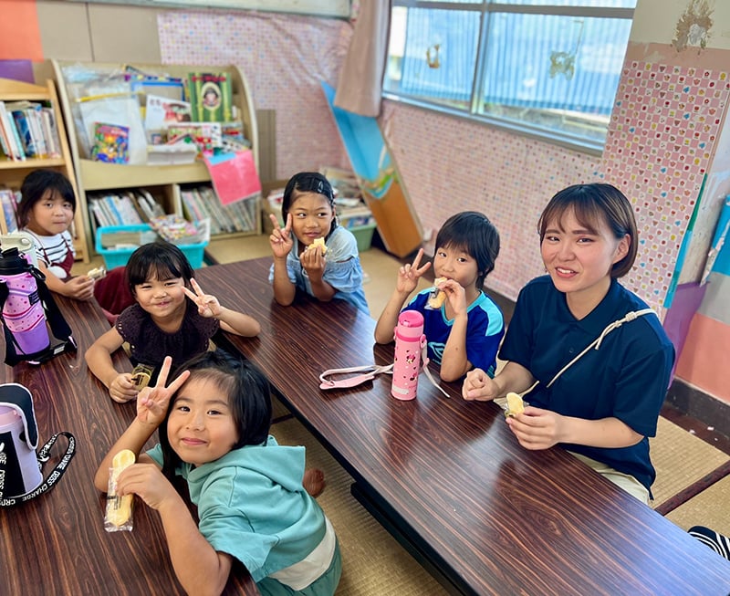 島の子供たちと