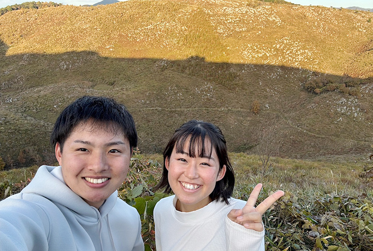 パートナーと一緒に笑顔100％の勝俣さん