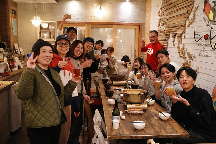 地域の方たちとの新年会の様子