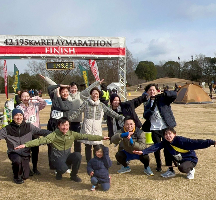 琴平の仲間と一緒に参加したマラソン大会